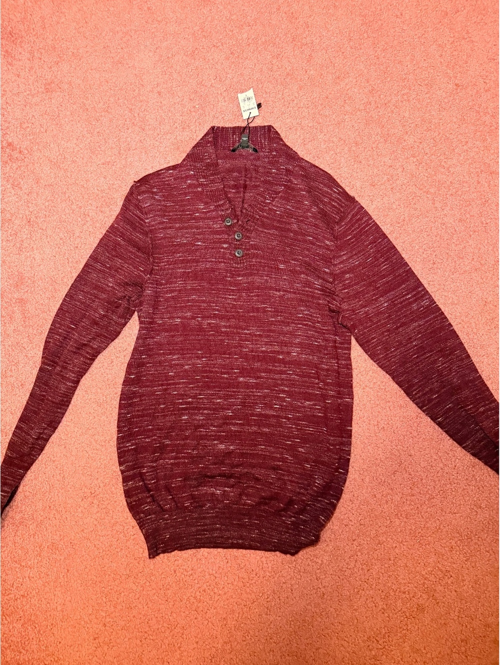 Express Women’s Maroon Button-Up Sweater Size Small New